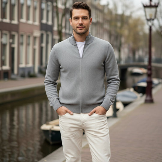 Thijs – Heren Vest | Slim Fit Minimalistisch Design-Herenjassen-Basser-Basser