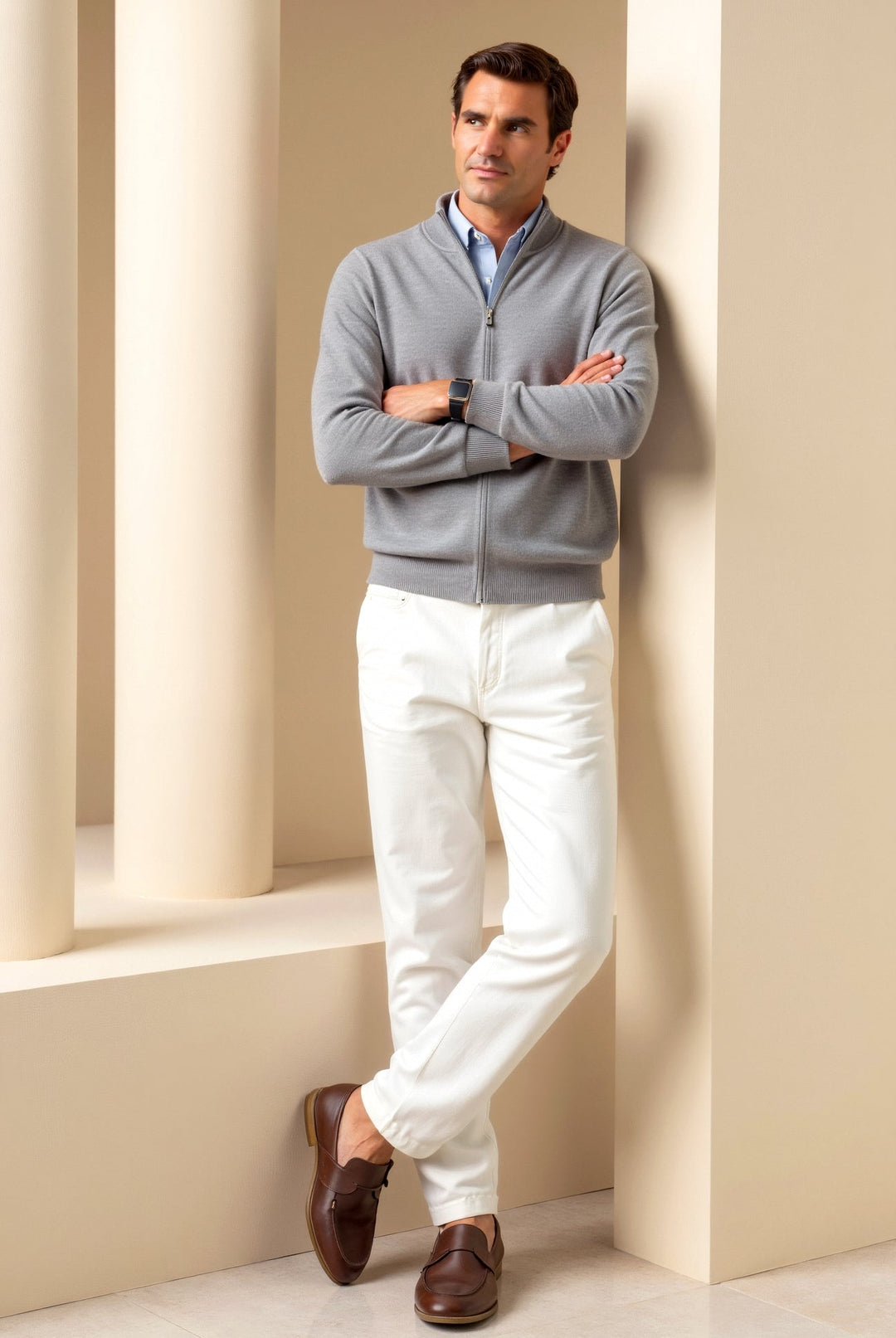Thijs – Heren Vest | Slim Fit Minimalistisch Design-Herenjassen-Basser-Basser