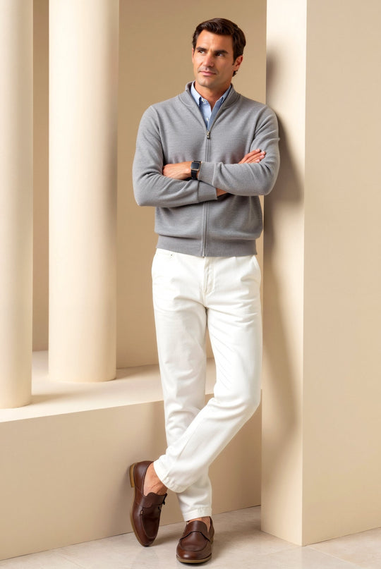 Thijs – Heren Vest | Slim Fit Minimalistisch Design-Herenjassen-Basser-Basser