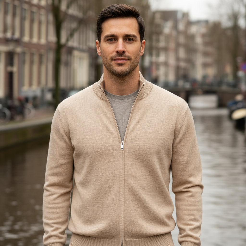 Thijs – Heren Vest | Slim Fit Minimalistisch Design-Herenjassen-Basser-Basser