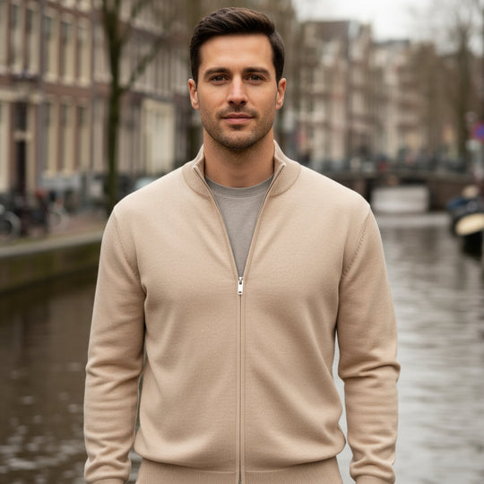 Thijs – Heren Vest | Slim Fit Minimalistisch Design-Herenjassen-Basser-Basser