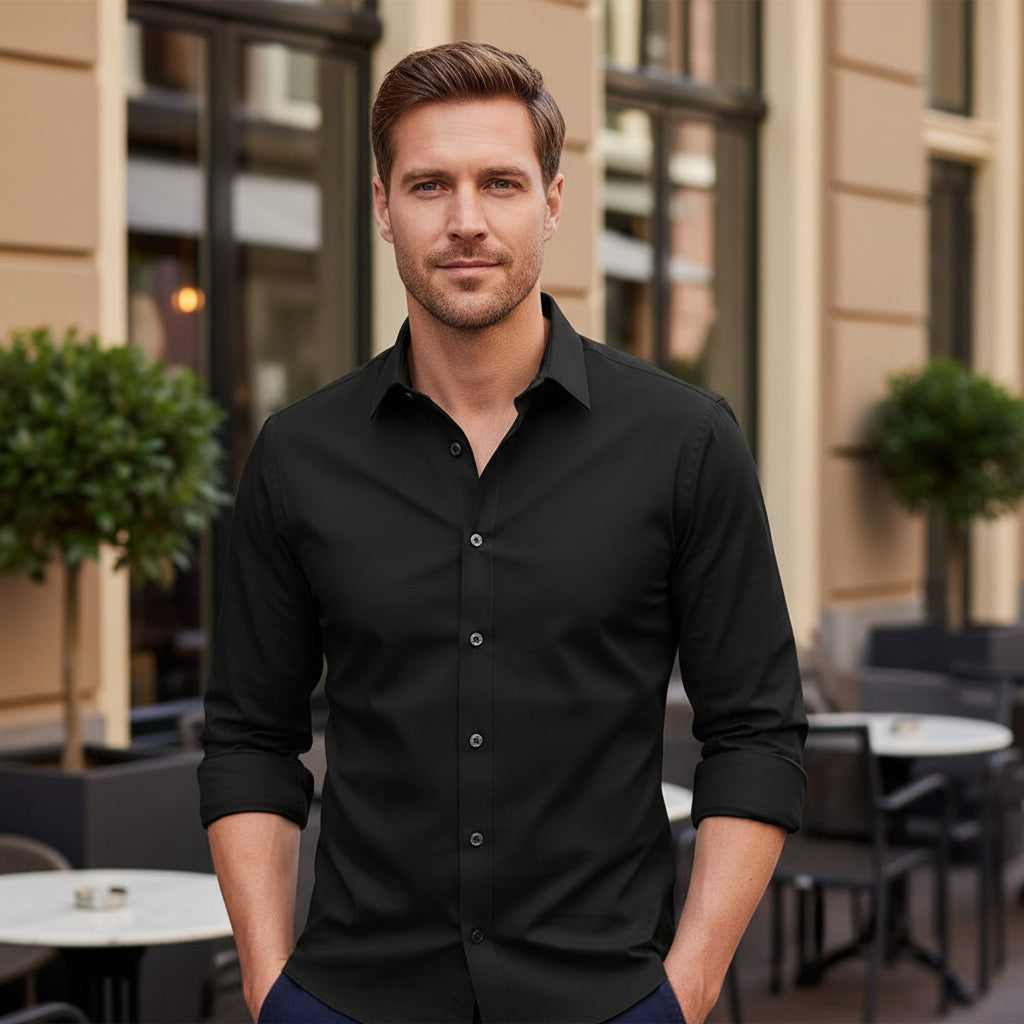 Victor Heren Overhemd | Ademend Ontwerp-Overhemden-Basser-Basser