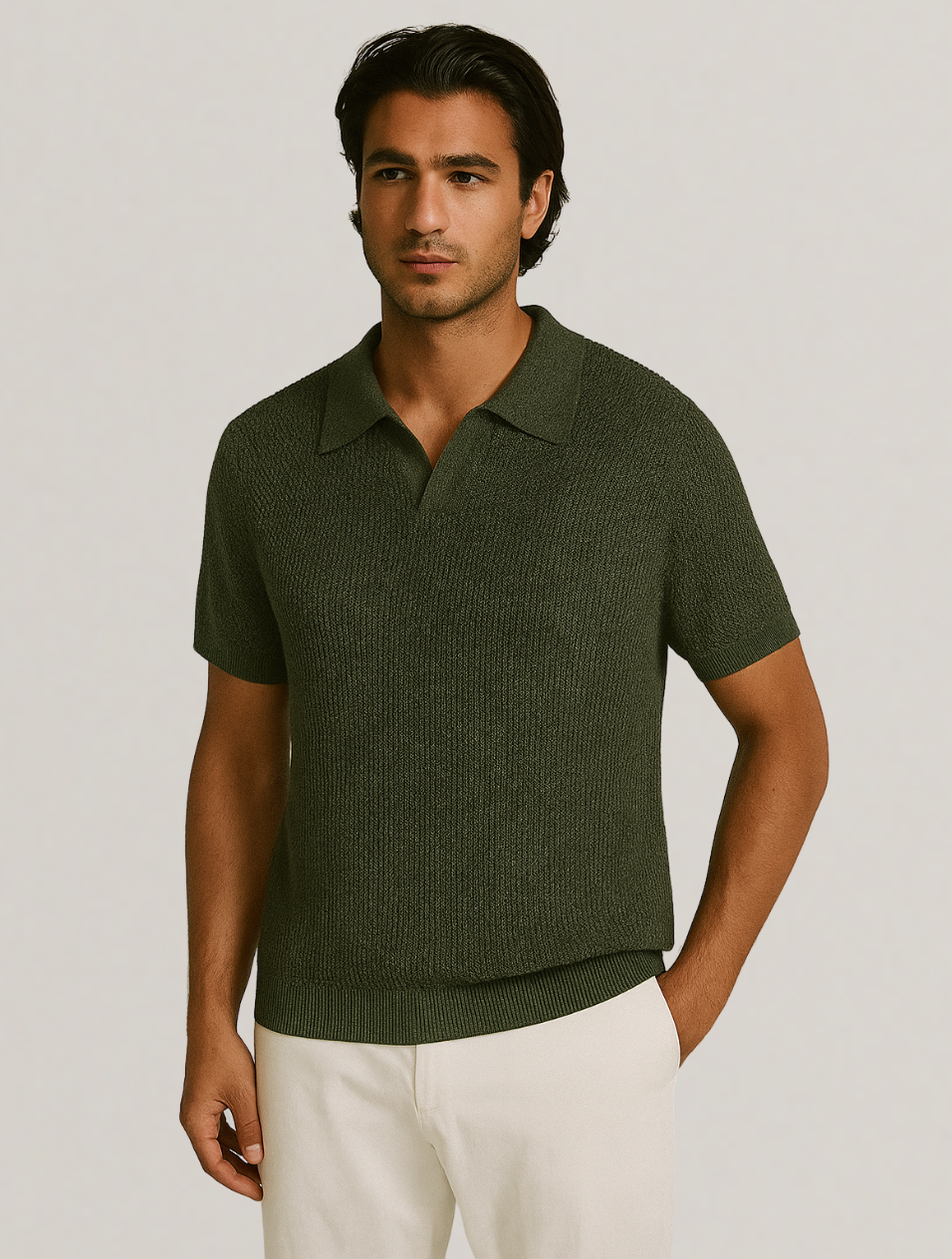 Victor Heren Polo | Minimalistisch Design-Basser-Groen-M-Basser