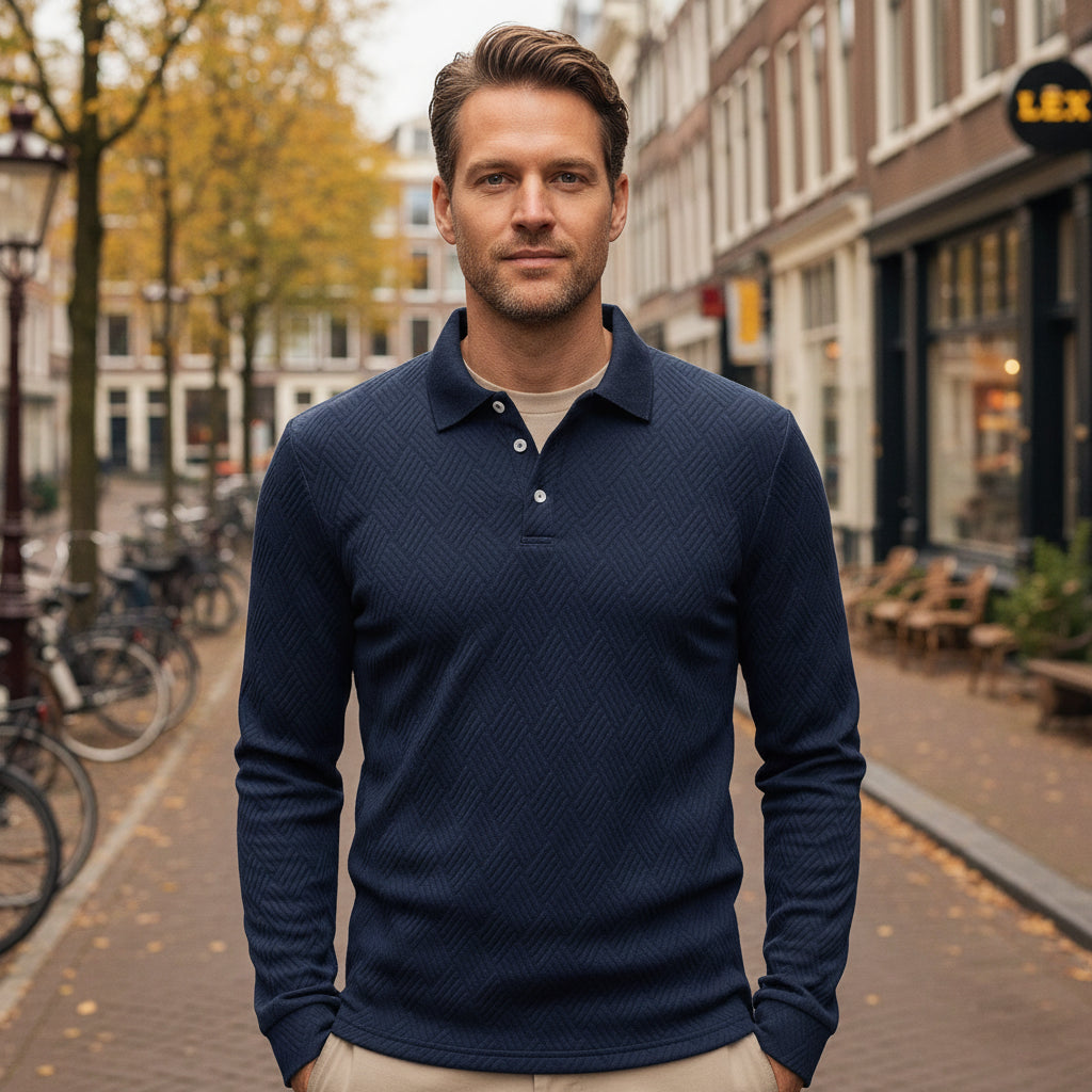 Victor Heren Poloshirt | Lange Mouwen-Basser-Basser