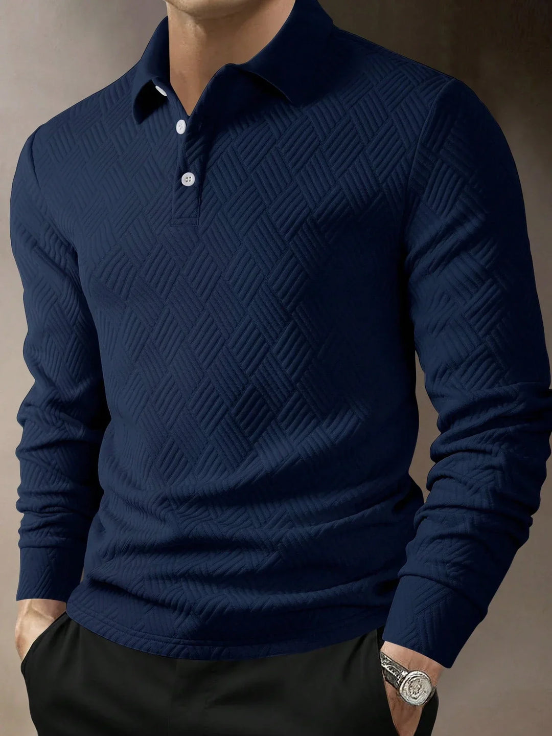 Victor Heren Poloshirt | Lange Mouwen-Basser-S-Basser