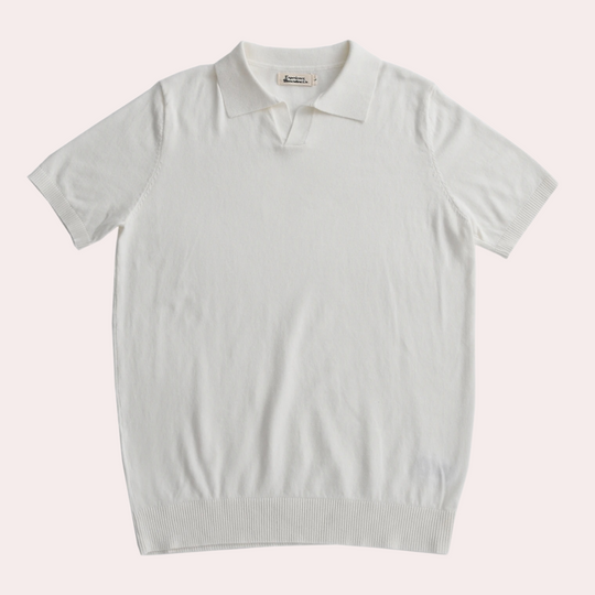 Victor Heren Poloshirt | V-hals-Basser-Wit-M-Basser