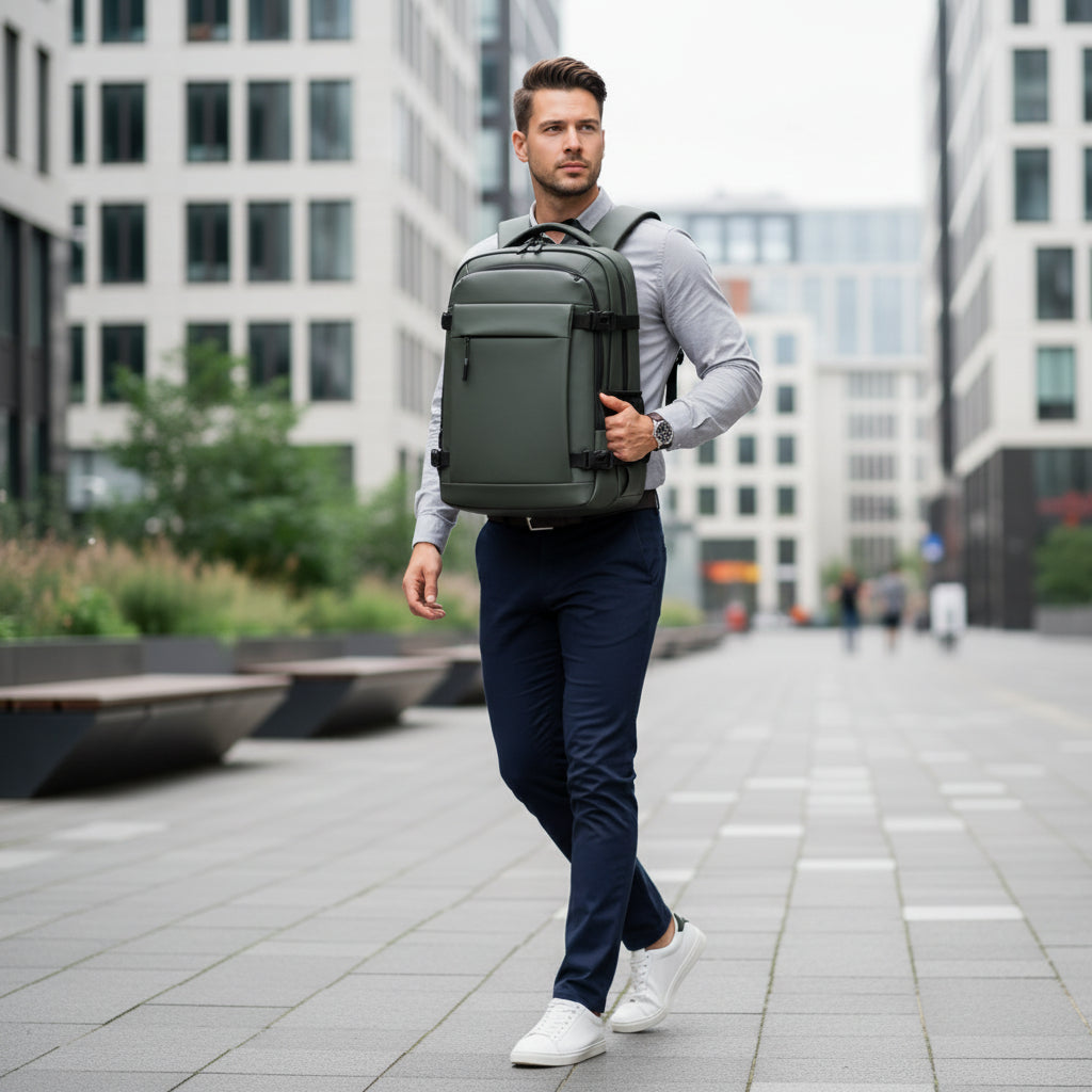 Victor Heren Rugzak | Ergonomisch Ontwerp-Rugzakken-Basser-Groen-Basser