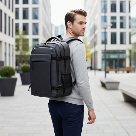 Victor Heren Rugzak | Ergonomisch Ontwerp-Rugzakken-Basser-Zwart-Basser