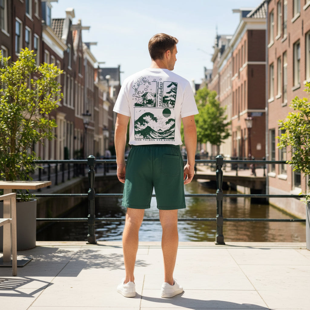 Victor Heren Set | Casual Comfort-Basser-Groen-S-Basser