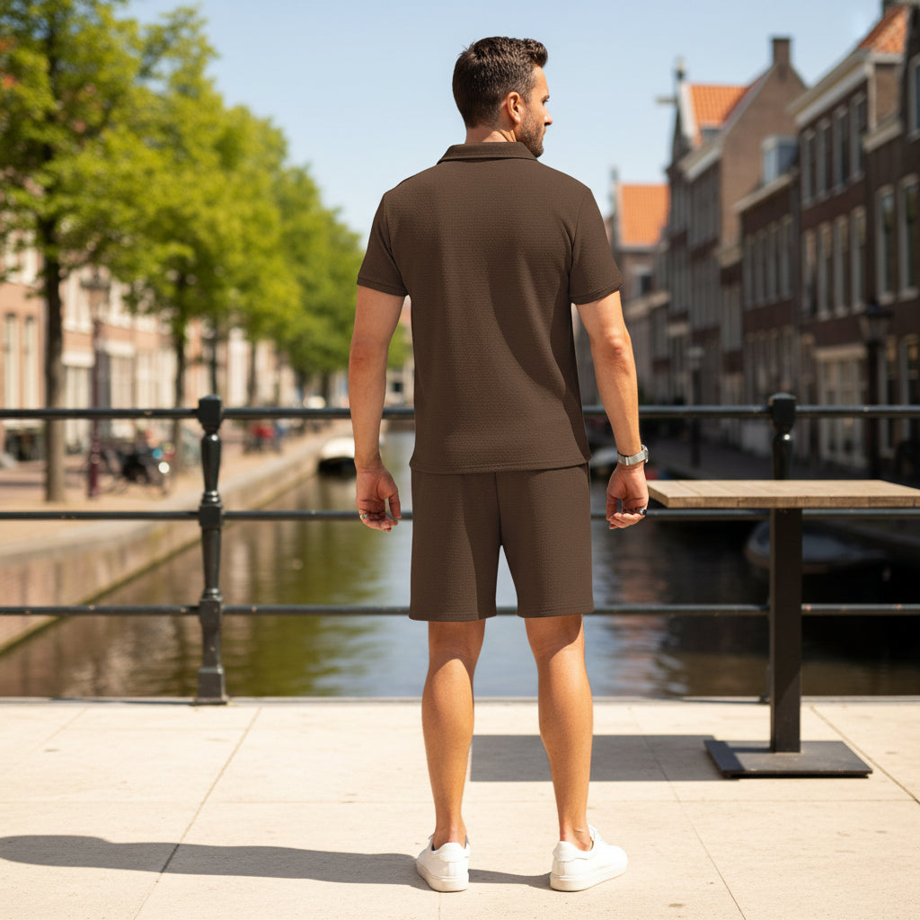 Victor Heren Set | Sportieve Polo met Shorts-Basser-Basser