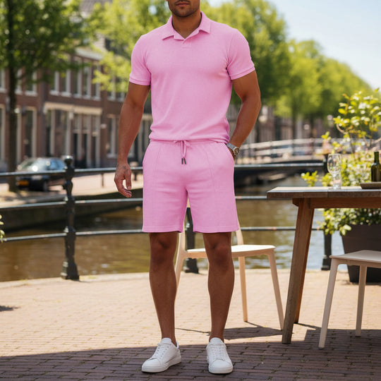 Victor Heren Set | Sportieve Polo met Shorts-Basser-Basser
