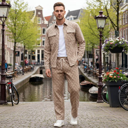 Victor Heren Set | Stijlvol Overhemd en Broek-Basser-Basser