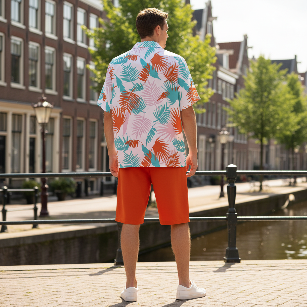 Victor Heren Set | Zomerse Hawaiian Stijl-Basser-Basser