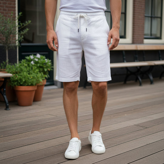Victor Heren Short | Moderne Pasvorm-Basser-Wit-S-Basser