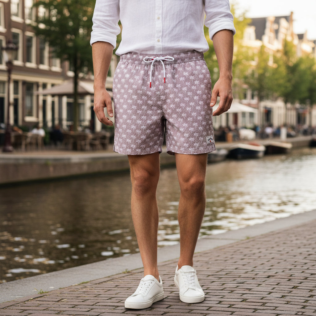 Victor Heren Shorts | Gestreept Design-Heren badmode-Basser-Basser