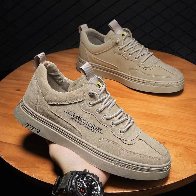 Victor Heren Sneakers | Stijlvol Comfort-Basser-Khaki-39-Basser