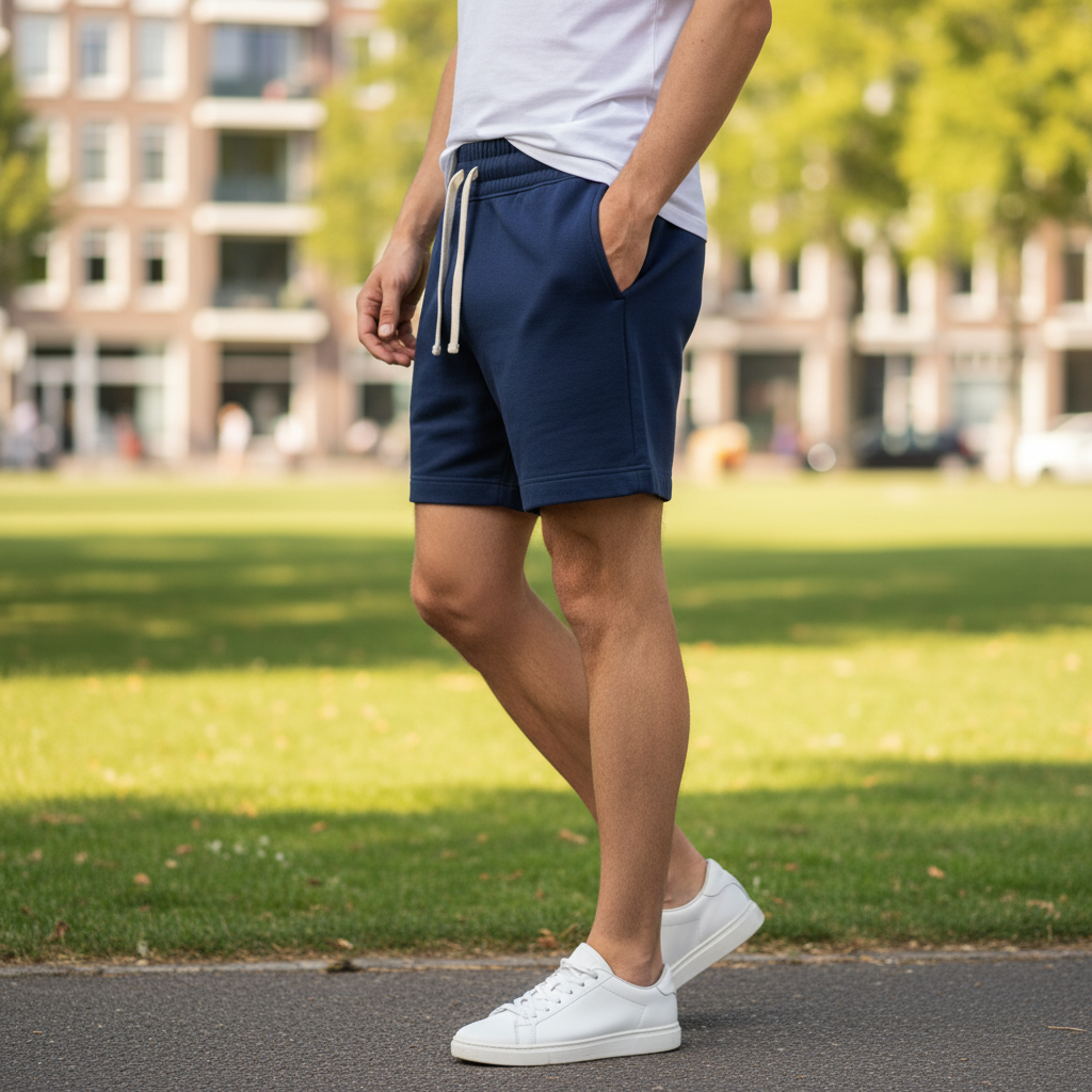Victor Heren Sweatshort | Relaxte Pasvorm-Basser-Basser
