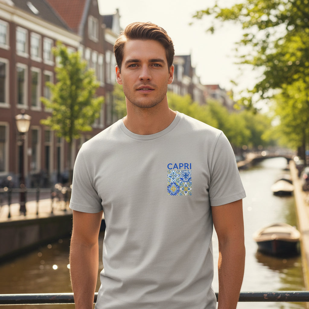 Victor Heren T-Shirt | Capri Print-Basser-Basser