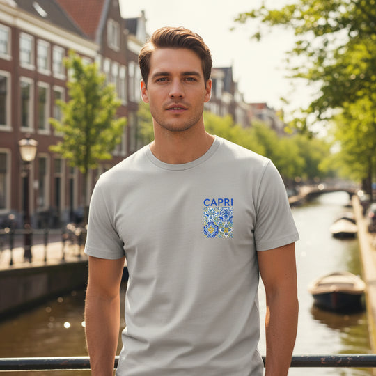 Victor Heren T-Shirt | Capri Print-Basser-Basser