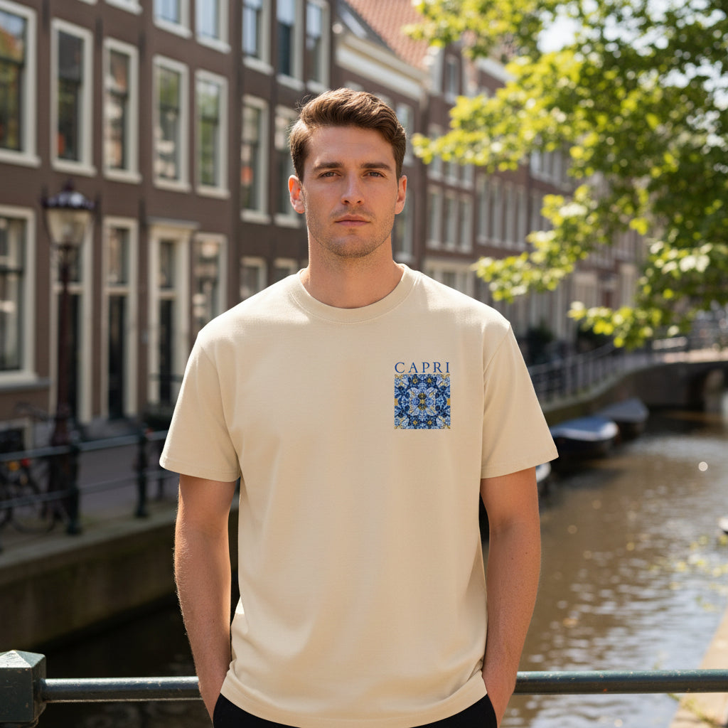 Victor Heren T-Shirt | Capri Print-Basser-Basser