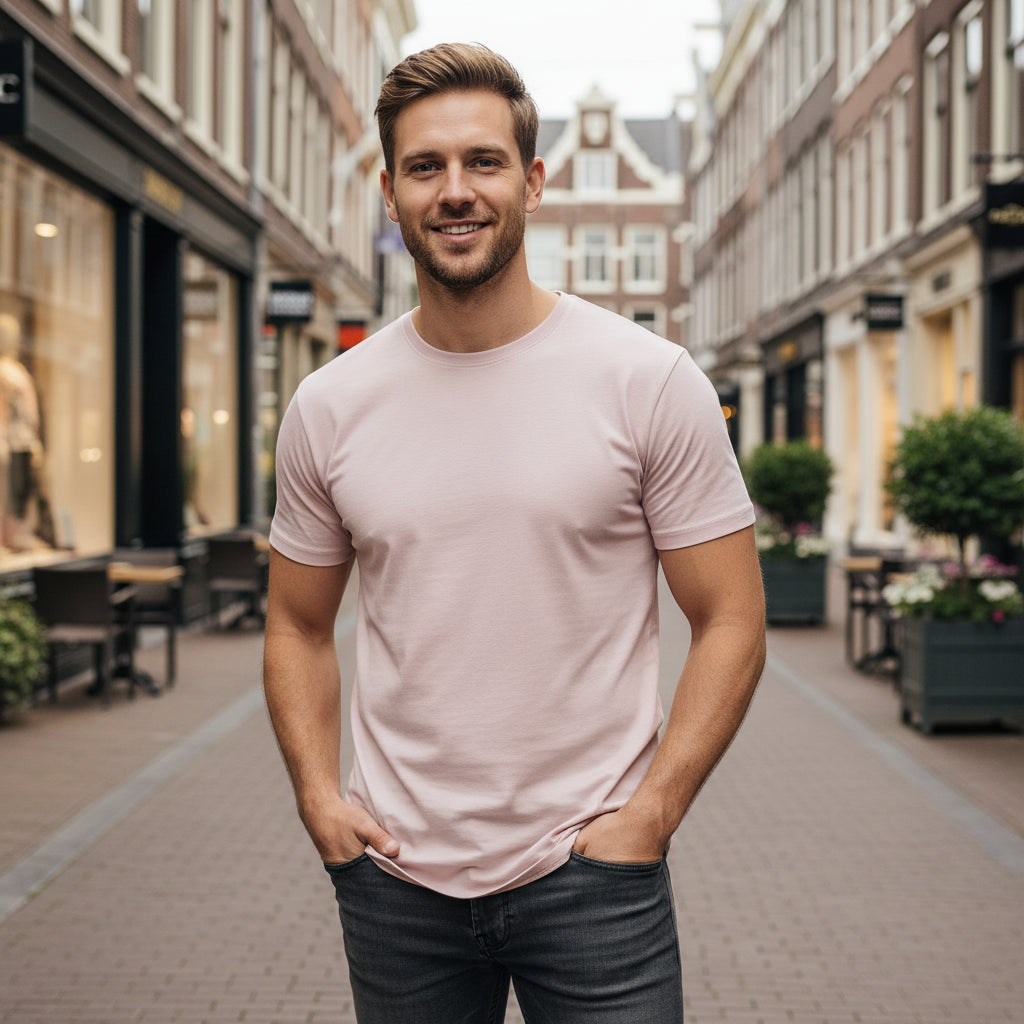 Victor Heren Trui | Naadloos Comfort-Basser-Rood-M-Basser