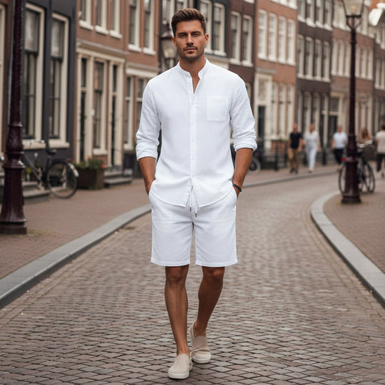Victor Heren Zomerset | Ademend Comfort-Basser-Wit-S-Basser