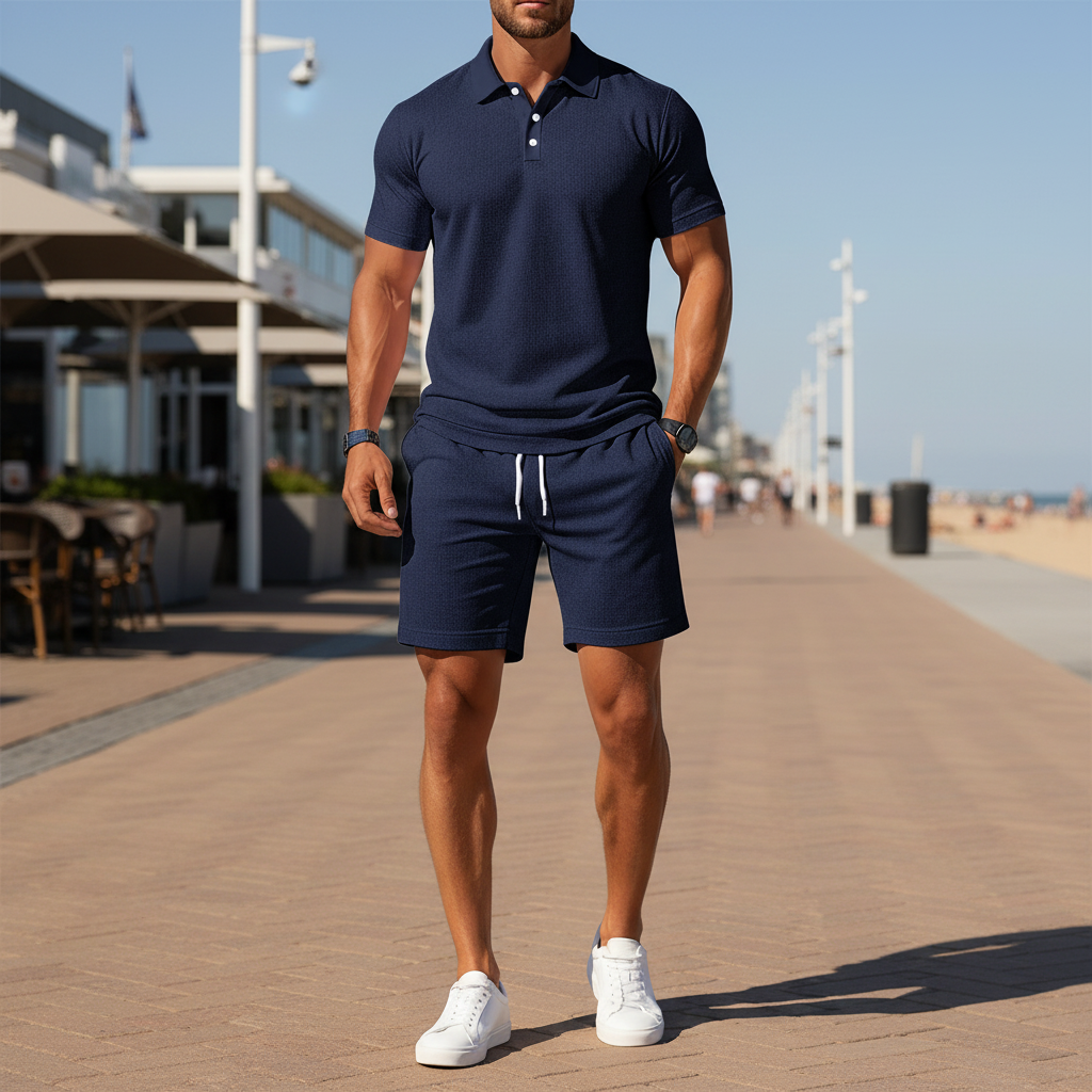 Victor Heren Zomerset | Casual Comfort-Basser-Donkerblauw-S-Basser