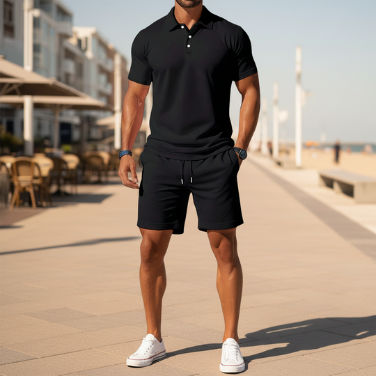Victor Heren Zomerset | Casual Comfort-Basser-Zwart-S-Basser