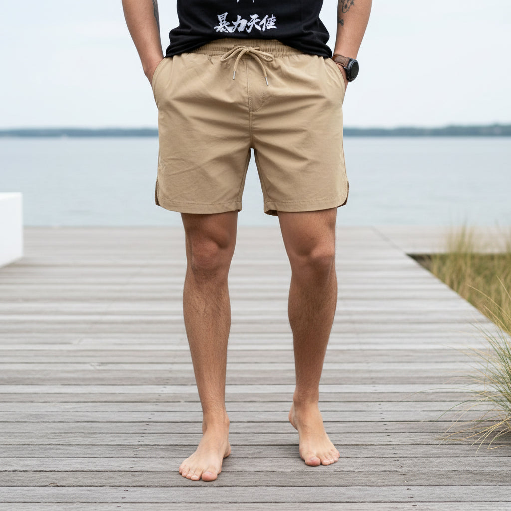 Victor Heren Zwembroek | Sneldrogend Design-Basser-Bruin-M-Basser