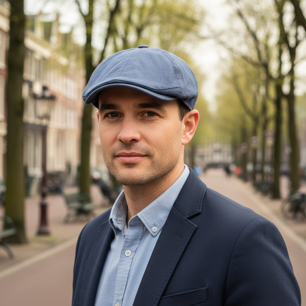 Victor Herenpet | Klassiek Design-Basser-Blauw-Basser