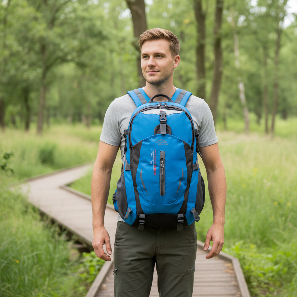 Victor Unisex Rugzak | Ergonomisch Ontwerp-Rugzakken-Basser-Blauw-Basser