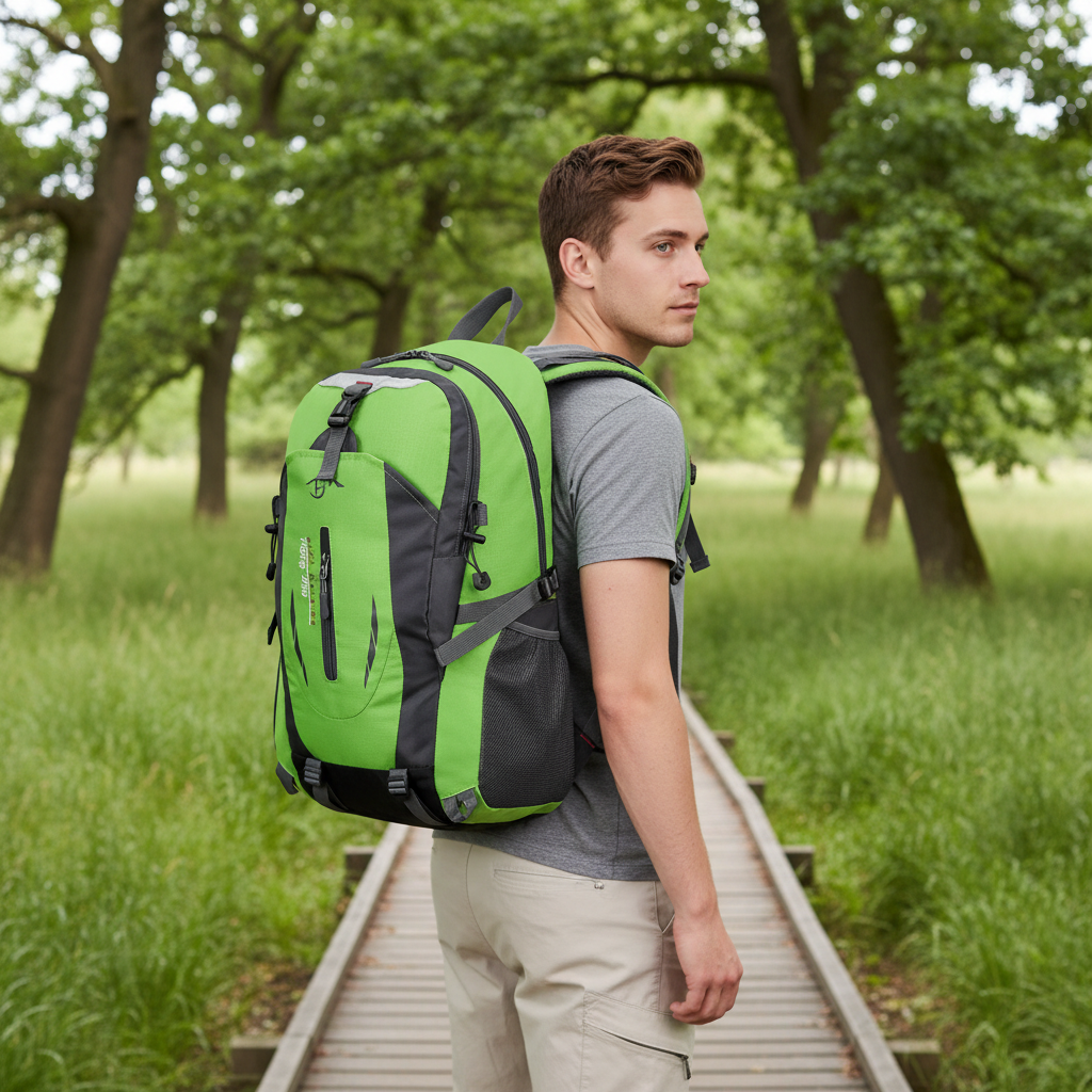 Victor Unisex Rugzak | Ergonomisch Ontwerp-Rugzakken-Basser-Groen-Basser