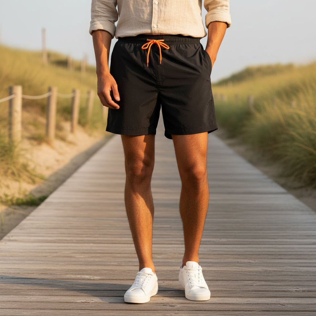 Vince Heren Korte Broek | Ademend Ontwerp-Basser-Zwart-S-Basser
