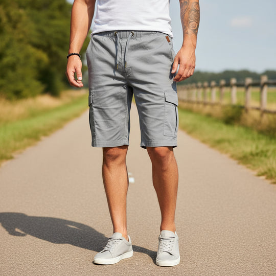 Vince Heren Korte Broek | Cargo Design-Basser-Grijs-S-Basser