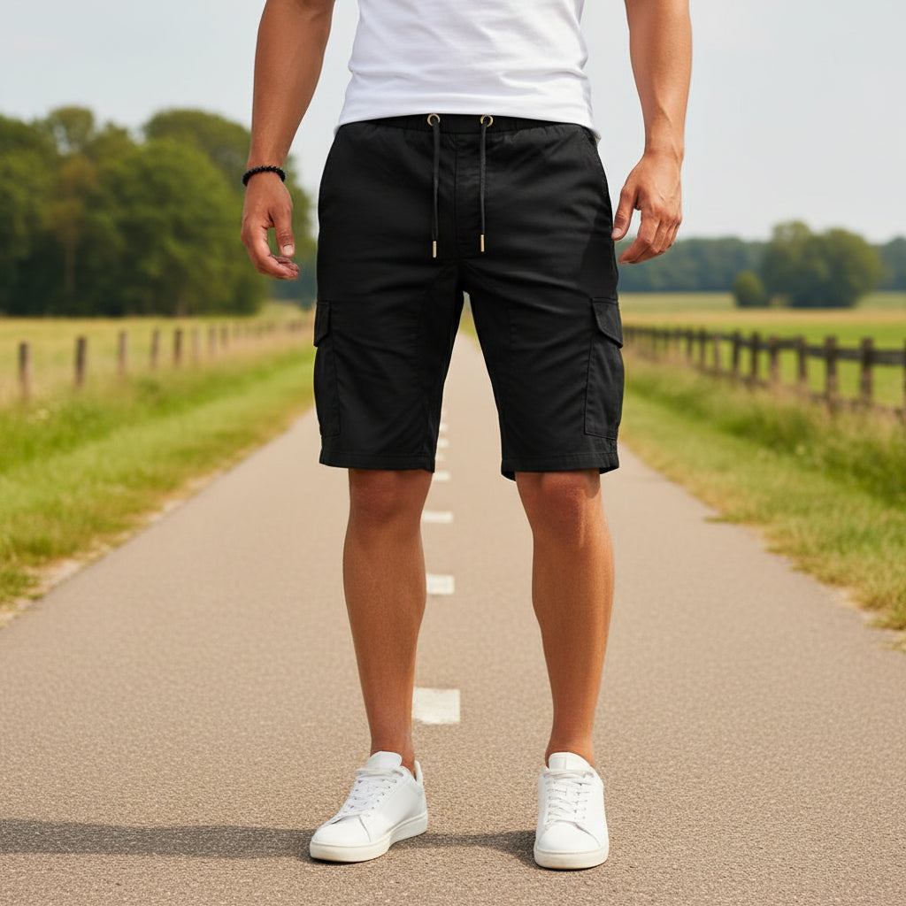 Vince Heren Korte Broek | Cargo Design-Basser-Zwart-S-Basser
