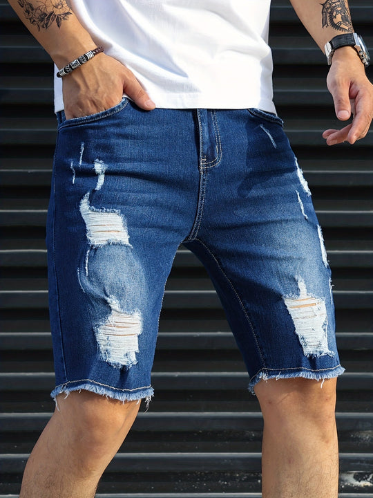 Vince Heren Korte Broek | Ripped Design-Basser-Blauw-S(46)-Basser