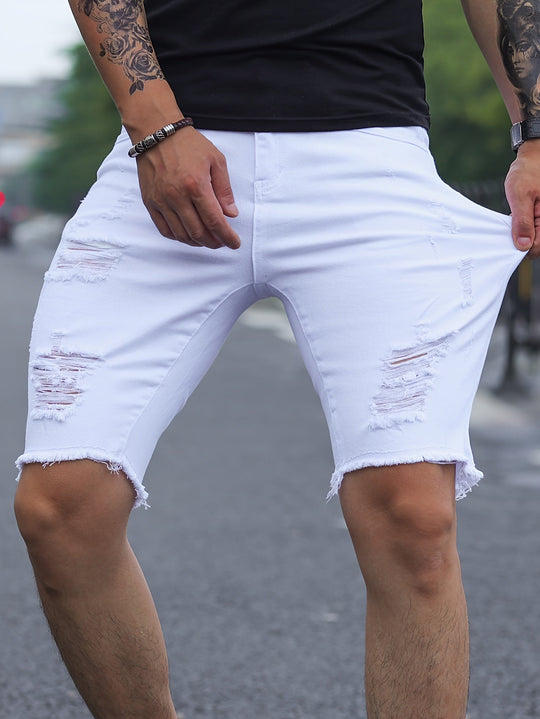 Vince Heren Korte Broek | Ripped Design-Basser-Wit-S(46)-Basser