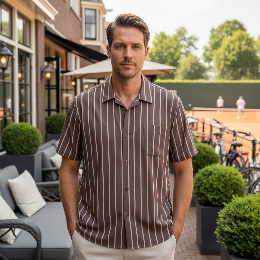 Vince Heren Overhemd | Gestreept Design-Basser-Basser