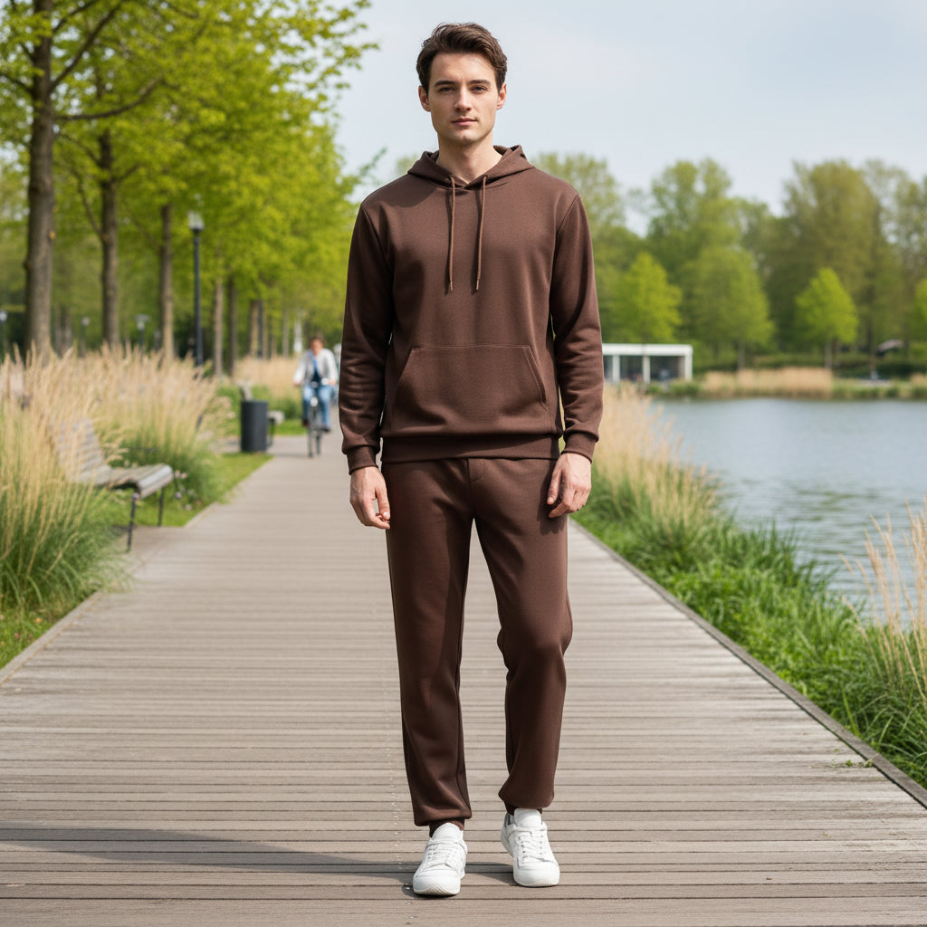 Vince Heren Set | Casual Comfort-Basser-Bruin-S-Basser