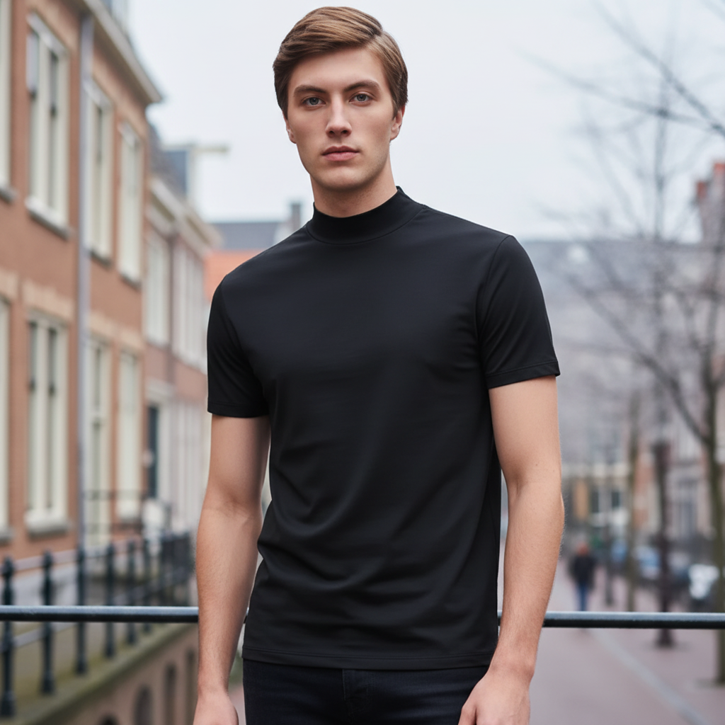 Vince Heren Shirt | Coltrui met Slanke Pasvorm-Coltruien-Basser-Basser