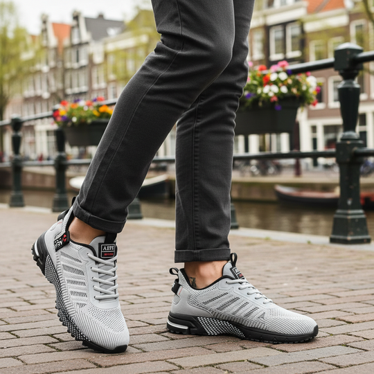 Vince Heren Sneakers | Lichtgewicht Comfort-Basser-Grijs-39-Basser