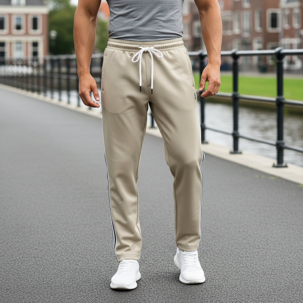 Vince Heren Sportbroek | Ademend Ontwerp-Heren Sportbroeken-Basser-Abrikoos-S-Basser