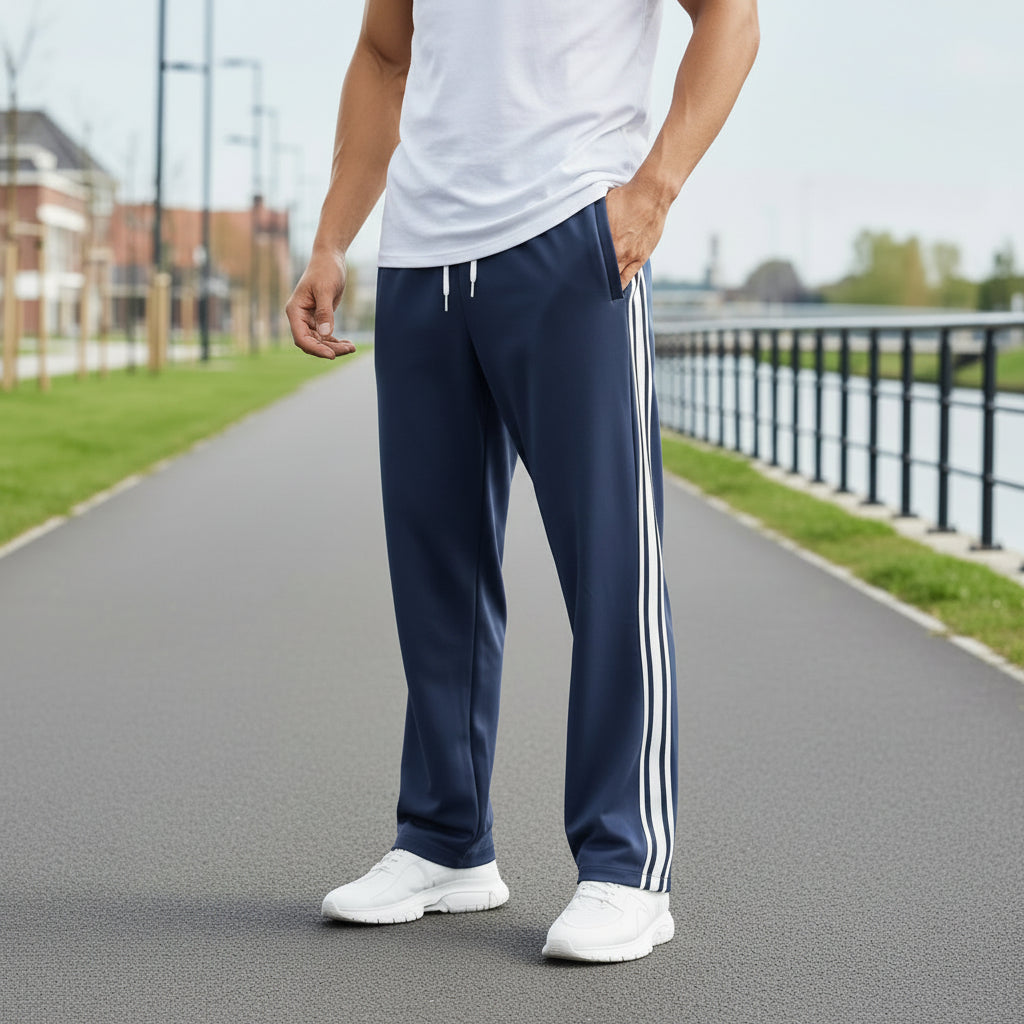Vince Heren Sportbroek | Ademend Ontwerp-Heren Sportbroeken-Basser-Blauw-S-Basser