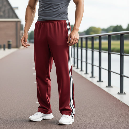 Vince Heren Sportbroek | Ademend Ontwerp-Heren Sportbroeken-Basser-Rood-S-Basser