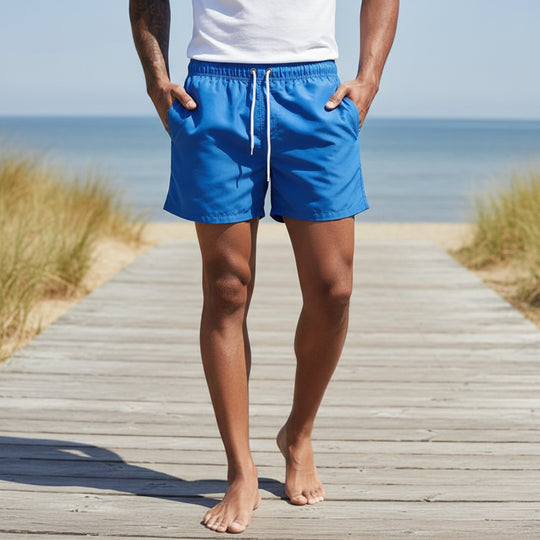 Vince Heren Strandshort | Sneldrogend Design-Basser-Blauw-S-Basser