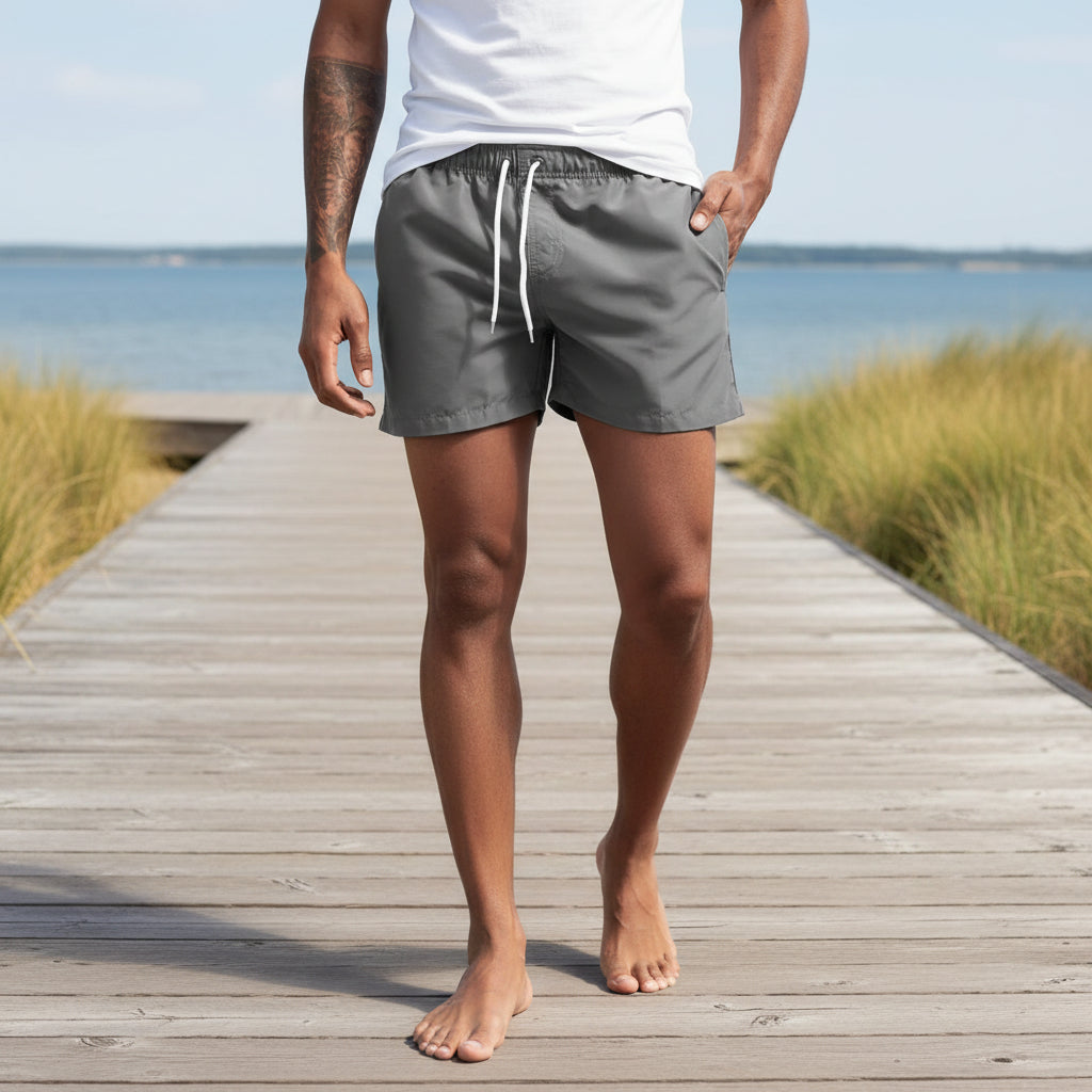 Vince Heren Strandshort | Sneldrogend Design-Basser-Grijs-S-Basser