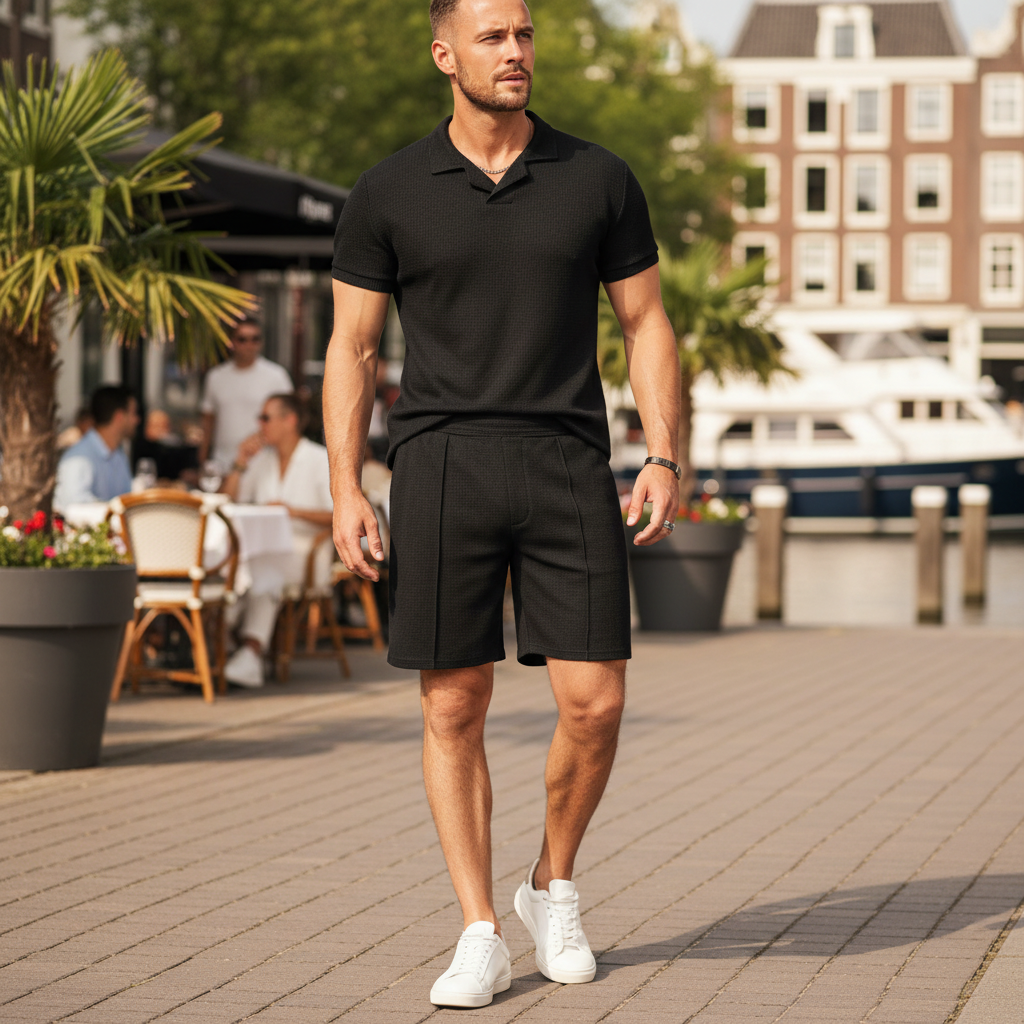 Vince Heren Zomerset | Casual Comfort-Basser-Zwart-M-Basser