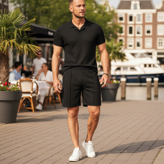Vince Heren Zomerset | Casual Comfort-Basser-Zwart-M-Basser