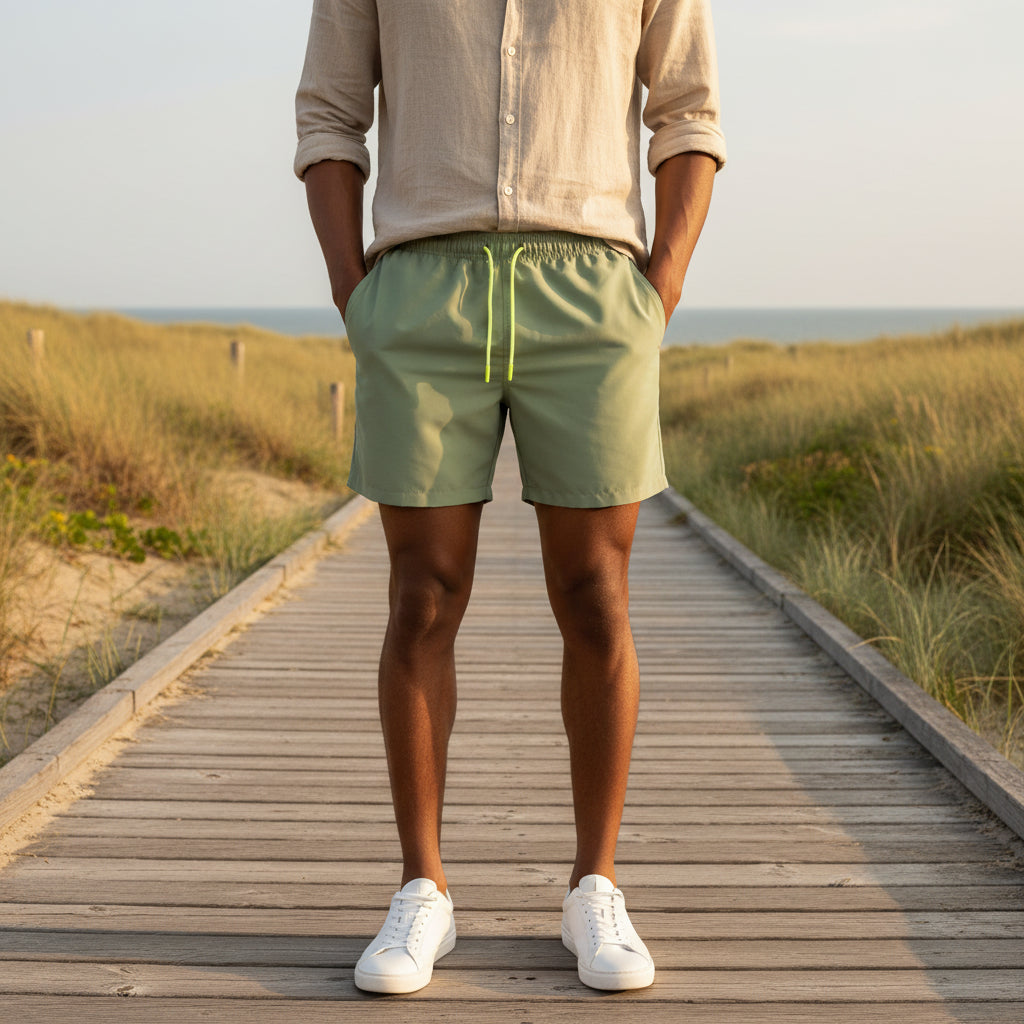 Vince Heren Zwemshort | Sneldrogend Design-Basser-Groen-S-Basser