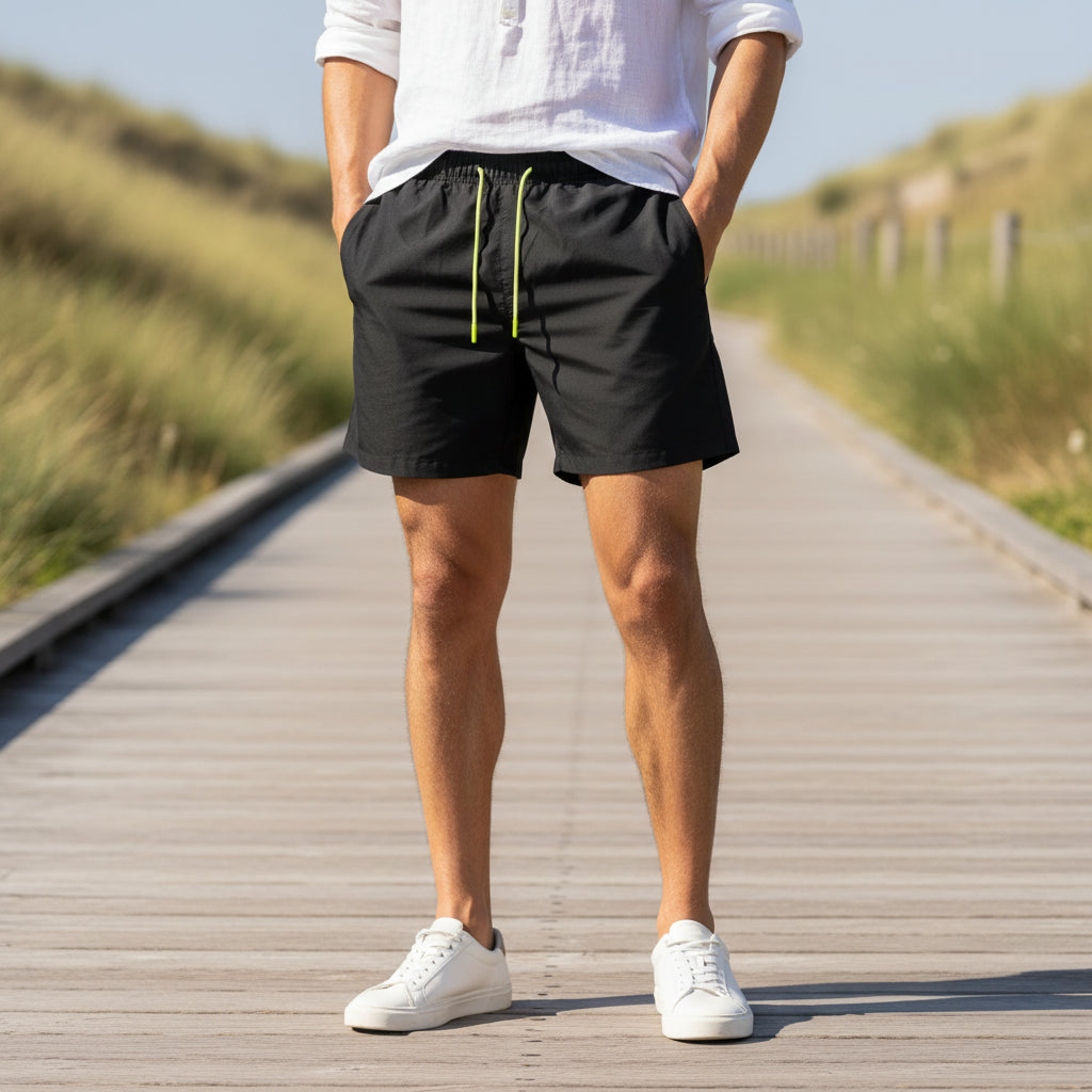 Vince Heren Zwemshort | Sneldrogend Design-Basser-Zwart-S-Basser